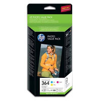 Paquete econmico papel fotogrfico HP Photosmart serie 364, 100 hojas/10x15 cm (CG927EE#201)